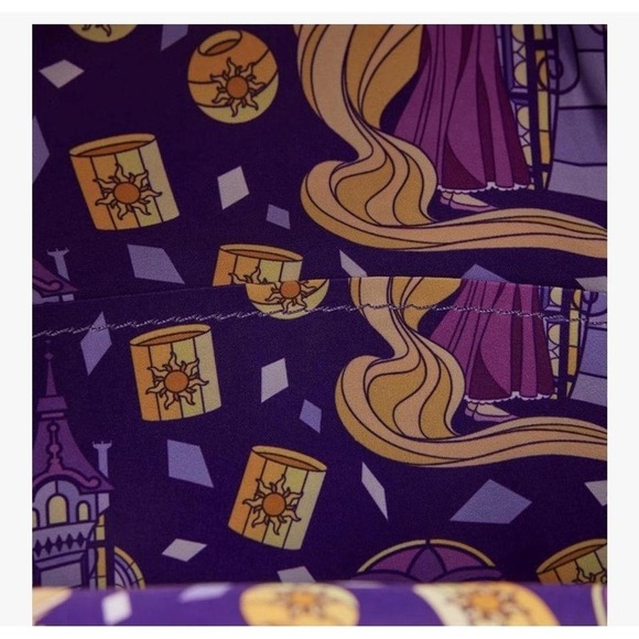 NWT Loungefly Disney Rapunzel Pascal Stained Glass Princess Backpack Ears - Picture 6 of 8